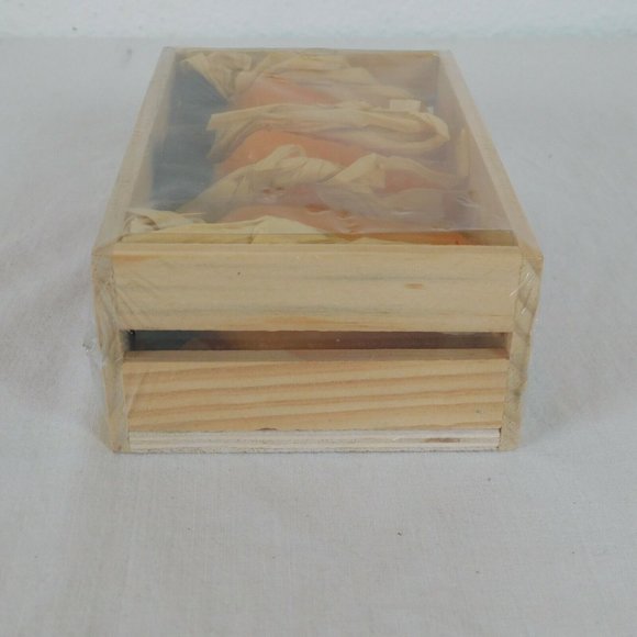 Carrot Shaped Citronella Candles Wooden Box Set of 3 Vegetables Patio Companion - Picture 7 of 9